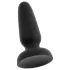 Black Velvets - dop anal din silicon cu ventuză (negru) - S