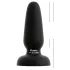 Black Velvets - dop anal din silicon cu ventuză (negru) - S