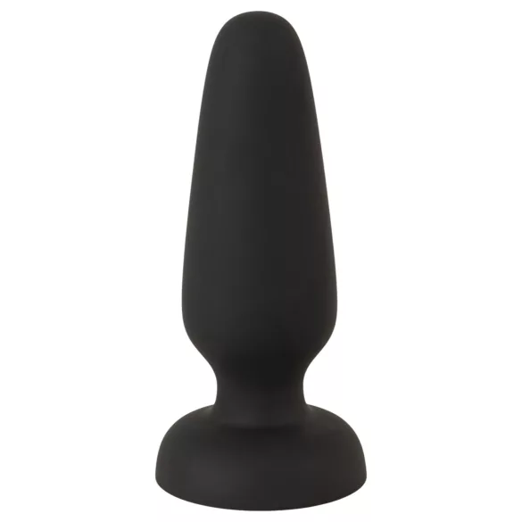 Black Velvets - dop anal din silicon cu ventuză (negru) - S