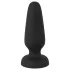 Black Velvets - dop anal din silicon cu ventuză (negru) - S