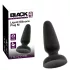 Black Velvets - dop anal din silicon cu ventuză (negru) - M