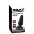 Black Velvets - dop anal din silicon cu ventuză (negru) - M