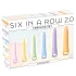 You2Toys Six in a Row 2.0 - set de 6 dildo-uri și dilatatoare din silicon (colorate)