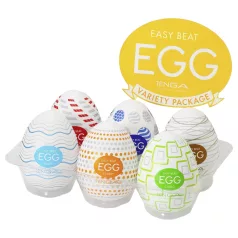   TENGA Variety - set de masturbatoare tip ou - pachet 6 bucăți