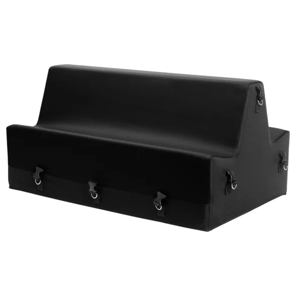 Liberator - pernă pentru sex cu cătușe (negru)