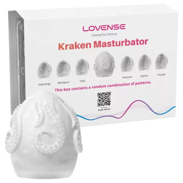 LOVENSE Kraken - ouă masturbatoare - 6 bucăți (alb)