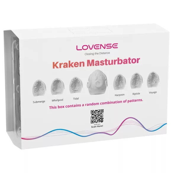 LOVENSE Kraken - ouă masturbatoare - 6 bucăți (alb)