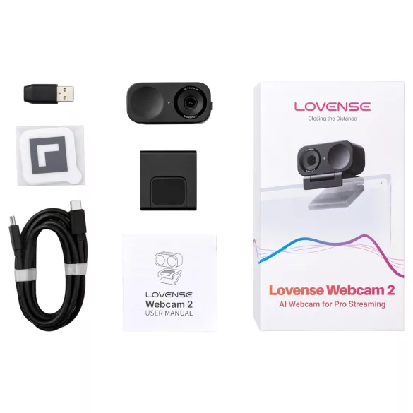 Lovense Webcam 2 - cameră web AI pentru streaming (negru)