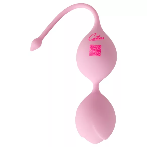 Cuties - bile geisha din silicon cu două bile (roz)