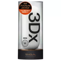 TENGA 3Dx Zen - masturbator cu model 3D (alb)