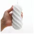 TENGA 3Dx Spiral - masturbator cu model spiral (alb)