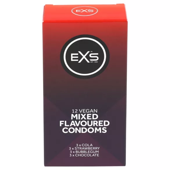 EXS - prezervative - arome mixte - 12 bucăți