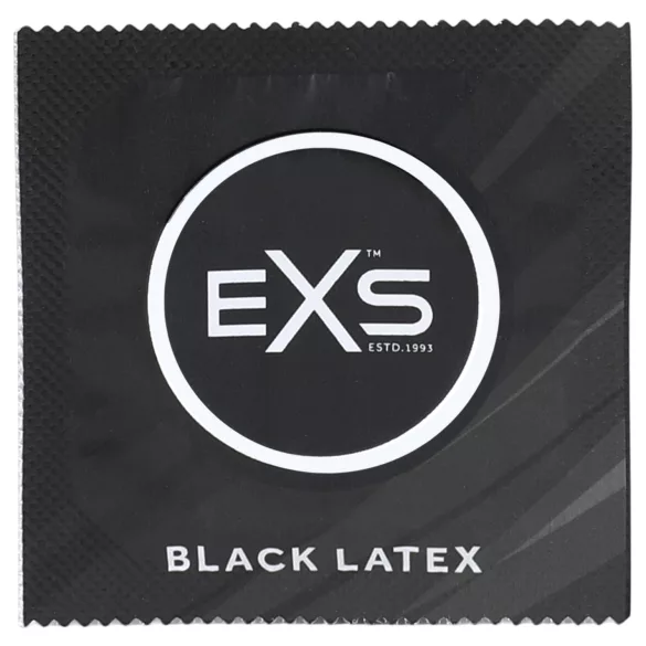 EXS Black - prezervative din latex (negre, 100 bucăți)
