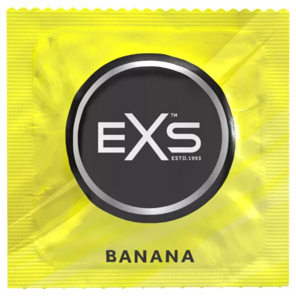 EXS Banana - prezervativ cu aromă de banană (100 bucăți)