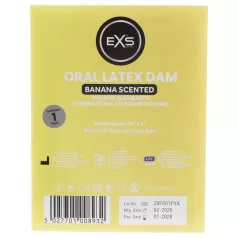   Șervețel oral cu aromă de banană EXS - șervețel de protecție din latex (1 buc.)