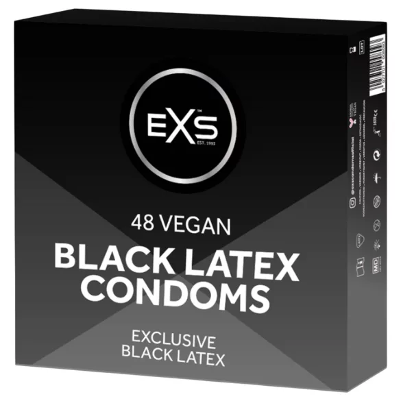 EXS Black - prezervative negre (48 bucăți)