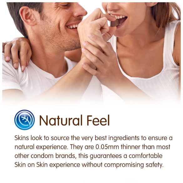 Skins - prezervative cu aromă de ciocolată - 4 bucăți