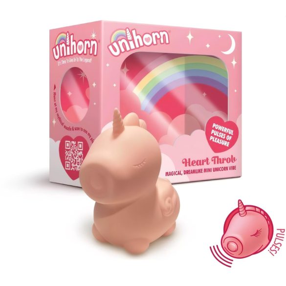 Unihorn Heart Throb - vibrator clitoral unicorn cu acumulator - roz