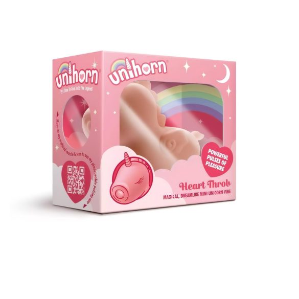 Unihorn Heart Throb - vibrator clitoral unicorn cu acumulator - roz