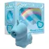 Unihorn Mount'n Peak - vibrator clitoridian unicorn reîncărcabil - albastru