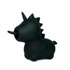   Unihorn Wild Spirit - vibrator clitoridian cu formă de unicorn, cu acumulator (negru)