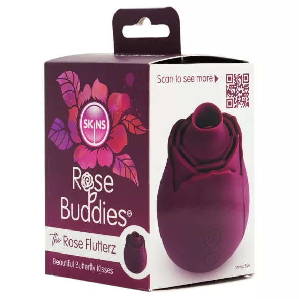 Skins Rose Flutterz - vibrator clitoridian cu acumulator (mov)