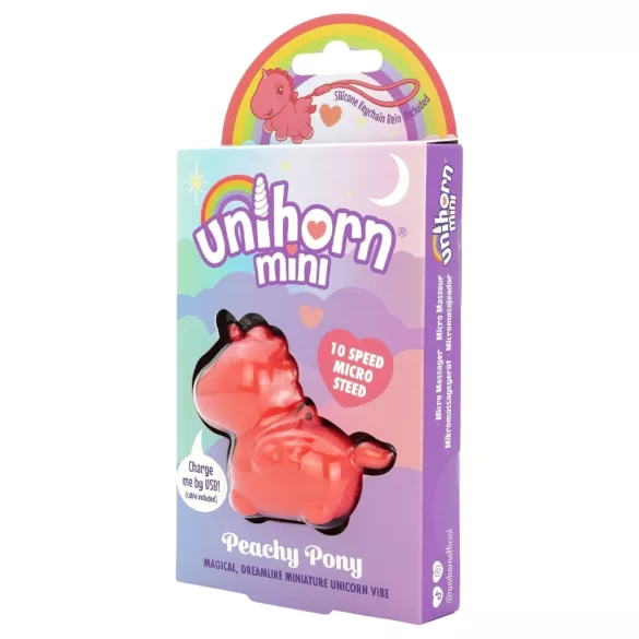 Unihorn - Mini vibrator pentru stimularea clitorisului (piersică)