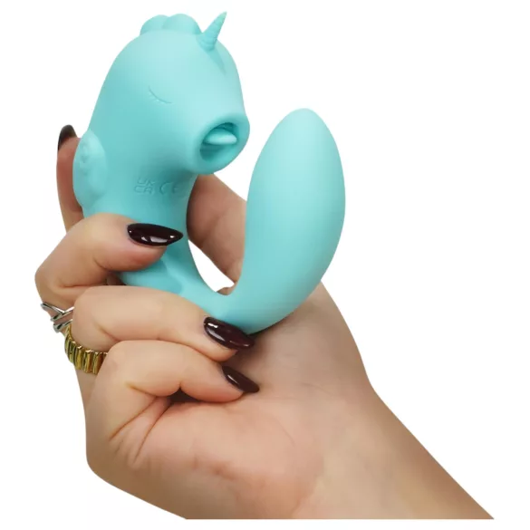 Unihorn C-Horse - vibrator pentru punctul G și clitoris (turcoaz)