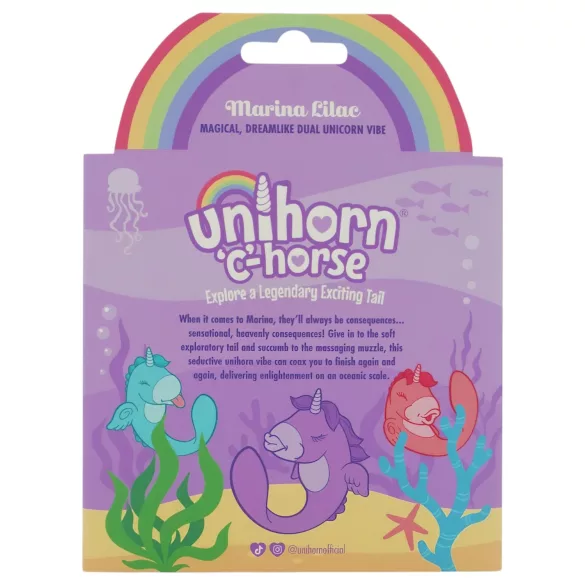 Unihorn C-Horse - vibrator pentru punctul G și pentru stimularea clitoriană (mov)