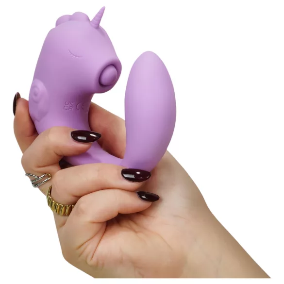 Unihorn C-Horse - vibrator pentru punctul G și pentru stimularea clitoriană (mov)