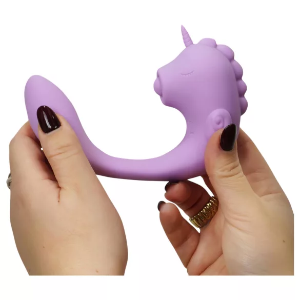 Unihorn C-Horse - vibrator pentru punctul G și pentru stimularea clitoriană (mov)