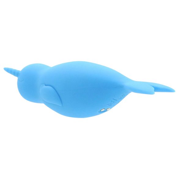 Unihorn Of The Sea - vibrator clitoridian cu încărcare USB - silicon albastru