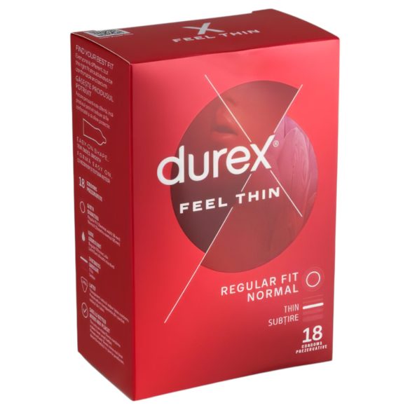 Durex Feel Thin - prezervative pentru o senzație naturală (18buc)