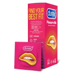   Durex Emoji PlăcereMe - prezervativ cu nervuri și puncte (12buc)