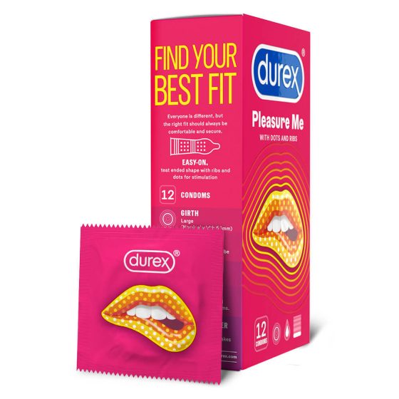 Durex Emoji PleasureMe - prezervative cu coaste (12 buc)
