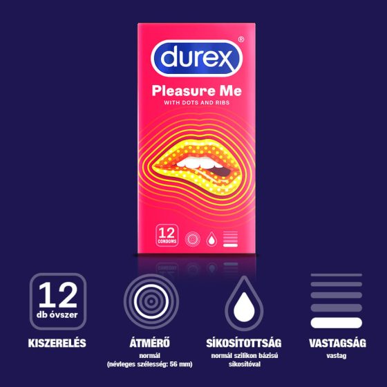 Durex Emoji PleasureMe - prezervative cu coaste (12 buc)