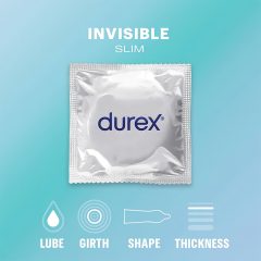   Durex Invisible Extra Sensitive - prezervativ subțire, extra sensibil (10 buc.) -