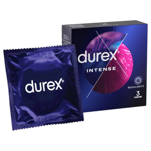 Durex Intense - prezervativ cu nervuri și puncte(3buc)