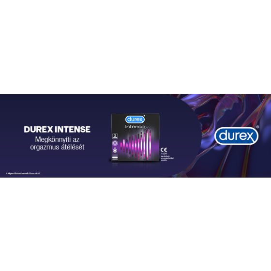 Durex Intense - prezervative cu țepi și puncte (3 bucăți) -