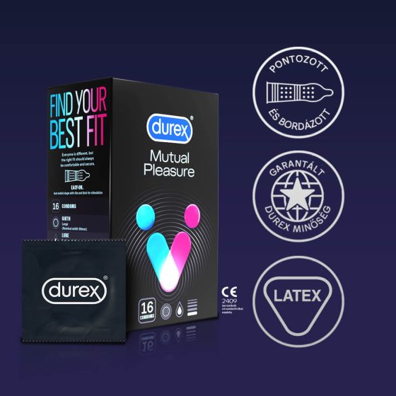 Durex Mutual Plăcere - Prezervative cu efect de întârziere (16 buc)
