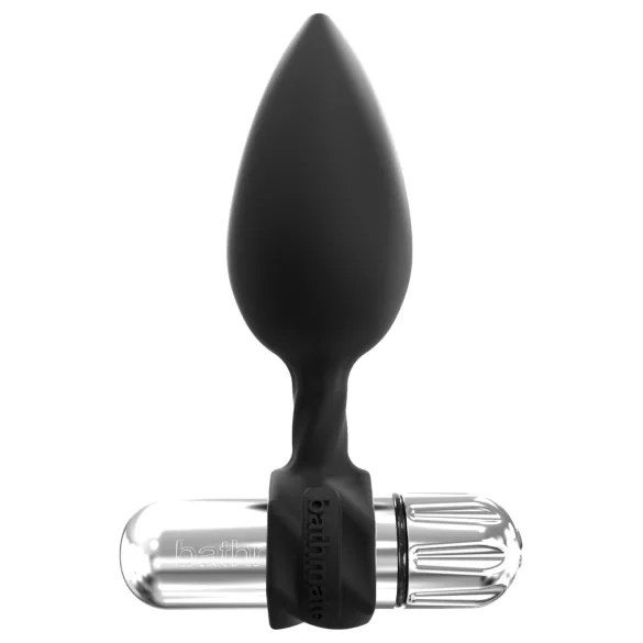 Bathmate Anal Training Plugs Vibe - set de dopuri anale vibratoare pentru antrenament (negru)