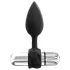 Bathmate Anal Training Plugs Vibe - set de dopuri anale vibratoare pentru antrenament (negru)