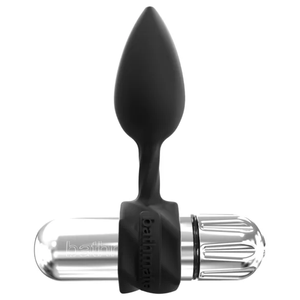 Bathmate Anal Training Plugs Vibe - set de dopuri anale vibratoare pentru antrenament (negru)