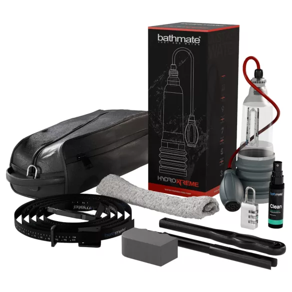 Bathmate HydroXtreme 7 Wide Boy - set de hidropompă (transparent)