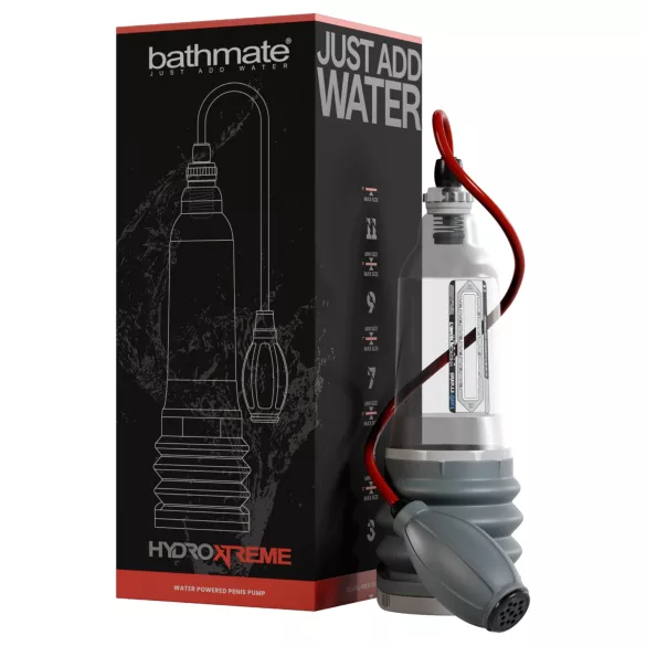 Bathmate HydroXtreme 7 Wide Boy - set de hidropompă (transparent)