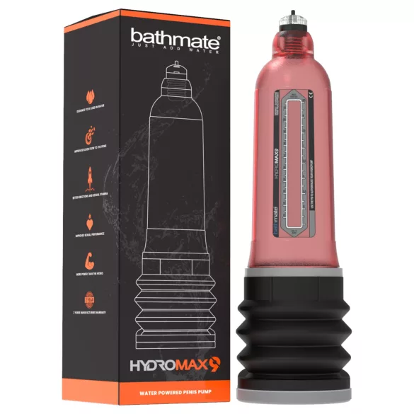 Bathmate Hydromax9 - pompă hidraulică (roșie)