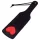 Rouge - paletă spanking inimă - piele naturală - negru