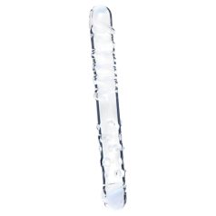 Clarity - dildo din sticlă cu două capete - transparent
