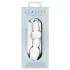 Clarity Utopian Mystique - dildo anal din sticlă striată (transparent)