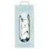 Clarity - dildo din sticlă cu model împletit - transparent